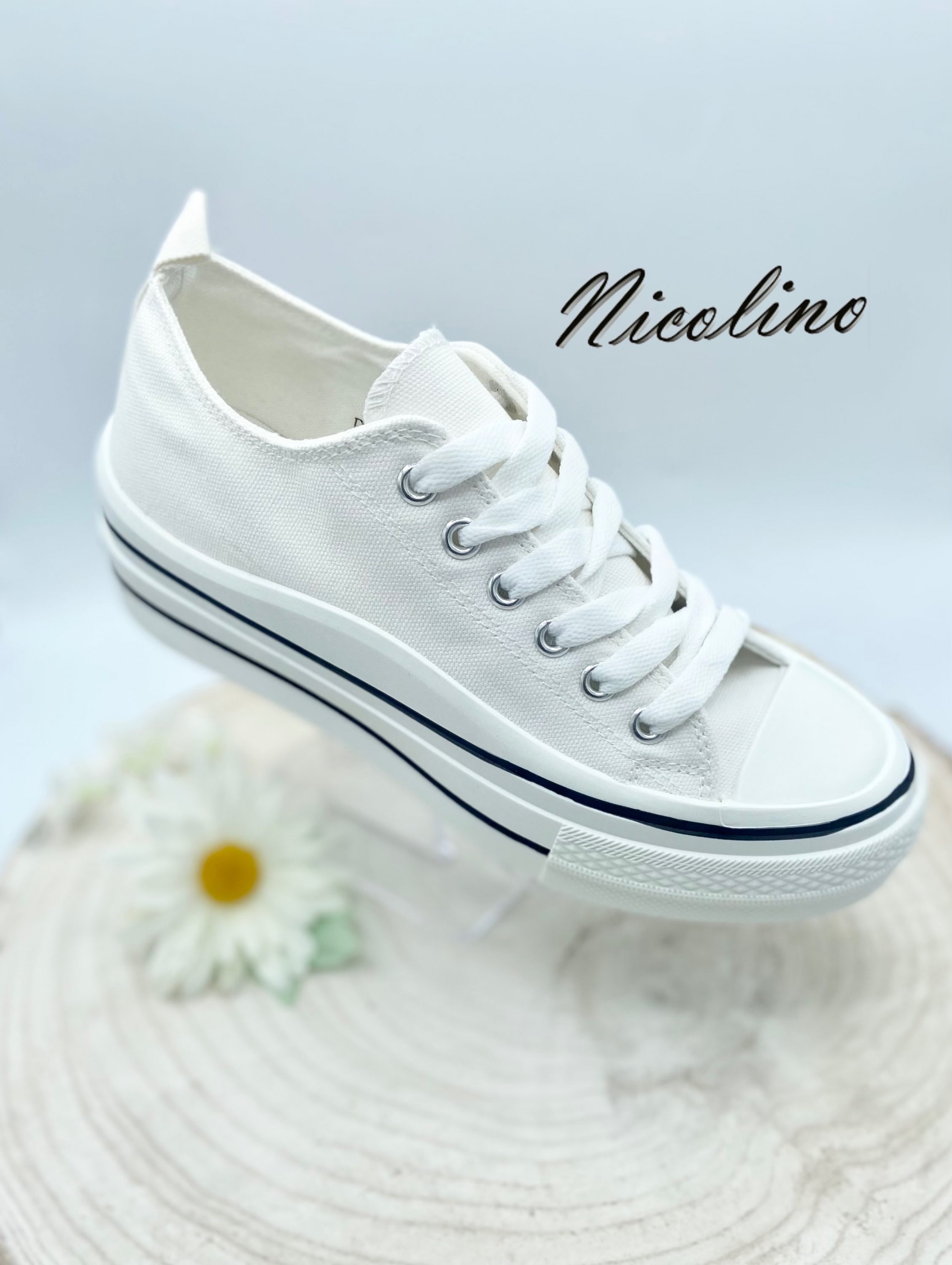 Basket Jena blanche NICOLINO