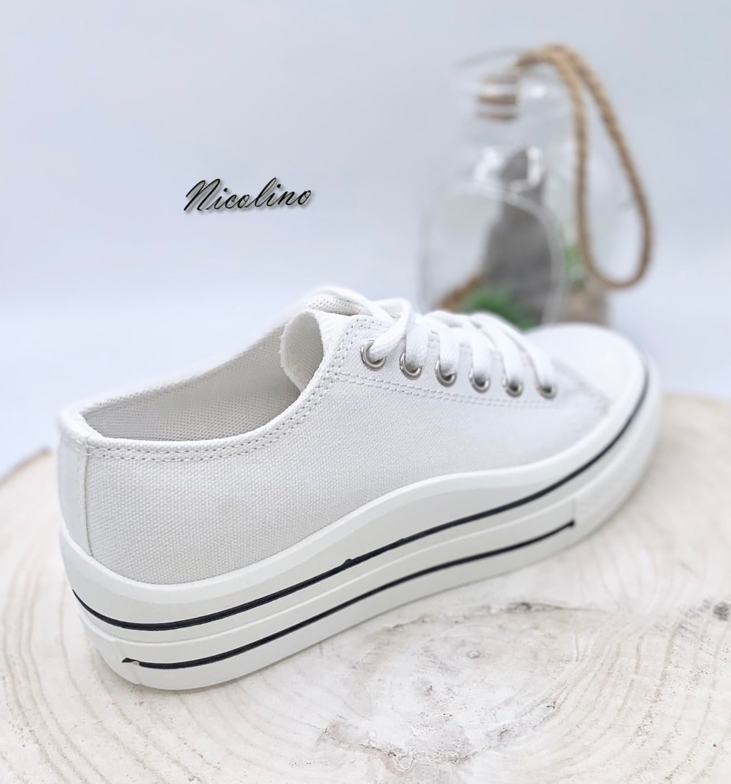 Basket Jena blanche NICOLINO